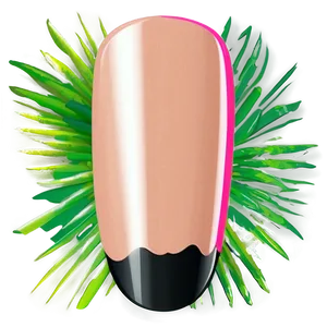 French Tip Single Acrylic Nail Png 92 PNG Image