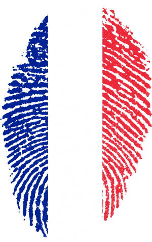 France Flag Fingerprint Country - France Flag Fingerprint, HD Png Download PNG with transparent background