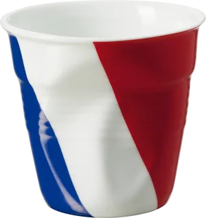 French Tricolor Paper Cup PNG Image