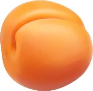 Fresh Apricot Single Fruit PNG Image