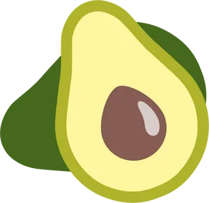 Fresh Avocado Illustration.png PNG Image