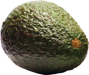 Fresh Avocado Single Fruit PNG Image