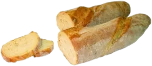 Fresh Baguetteand Slices.png PNG Image