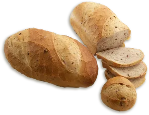 Fresh Baked Rosemary Bread Loaves PNG Image