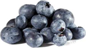 Fresh Blueberries Isolated Background PNG Image