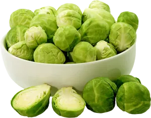 Fresh Brussels Sproutsin Bowl PNG Image