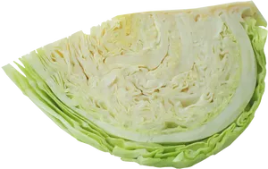 Fresh Cabbage Cut Half Transparent Background.png PNG Image