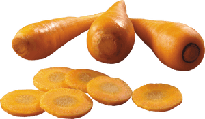 Fresh Carrotsand Slices.png PNG image with transparent background