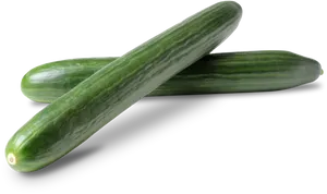 Fresh Cucumberson Black Background PNG Image