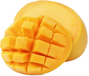 Fresh Cut Mango Fruit PNG Image