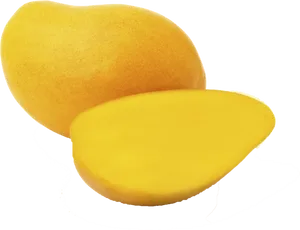 Fresh Cut Mango Slice PNG Image