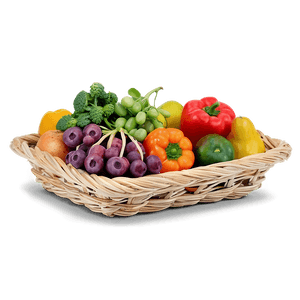 Fresh Farm Produce Basket PNG 05242024 PNG