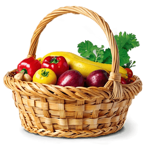 Fresh Farm Produce Basket PNG ihm50 PNG