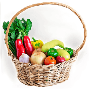 Fresh Farm Produce Basket PNG xyx4 PNG