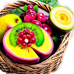 Fresh Fruit Basket PNG 06262024 PNG with transparent background