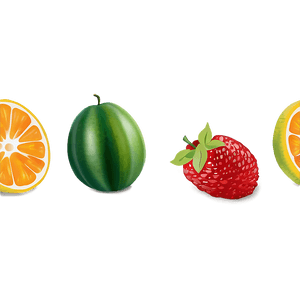 Fresh Fruit Basket PNG plf16 PNG with transparent background