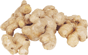 Fresh Ginger Root Cluster.png PNG image with transparent background