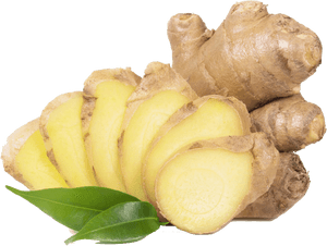 Fresh Ginger Root Slices.png PNG with transparent background