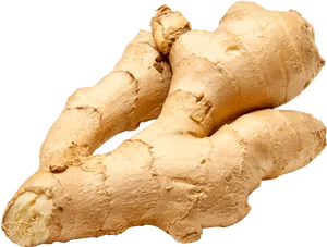 Fresh Ginger Roots PNG Image