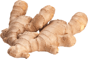 Fresh Ginger Roots PNG with transparent background