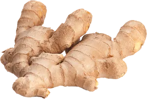 Fresh Ginger Roots PNG Image