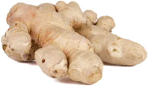 Fresh Ginger Roots PNG Image