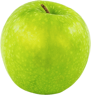 Fresh Green Apple Isolated PNG image with transparent background