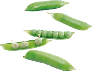 Fresh Green Peas Pods Transparent Background PNG Image