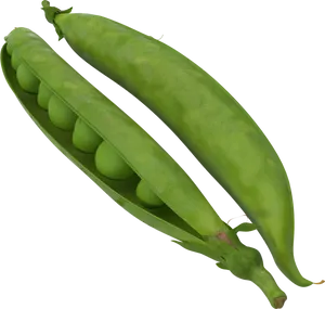 Fresh Green Peasin Pods PNG Image