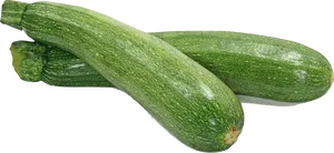 Fresh Green Zucchini Vegetables PNG Image