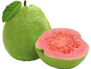 Fresh Guava Fruit Cutand Whole PNG Image