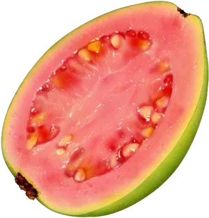 Fresh Guava Slice Pink PNG Image