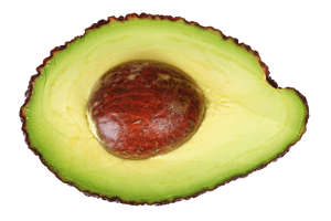 Fresh Halved Avocado With Pit PNG image with transparent background
