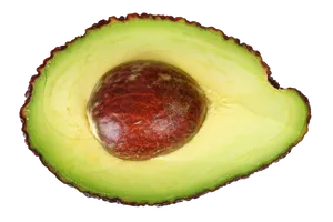 Fresh Halved Avocado With Pit PNG Image