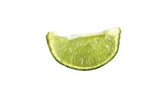 Fresh Lime Wedge Transparent Background PNG with transparent background