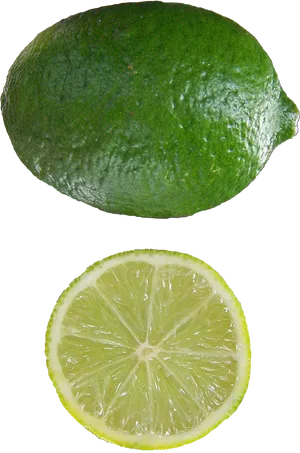 Fresh Limeand Slice PNG Image