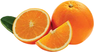 Fresh Mandarin Orange Slices PNG Image