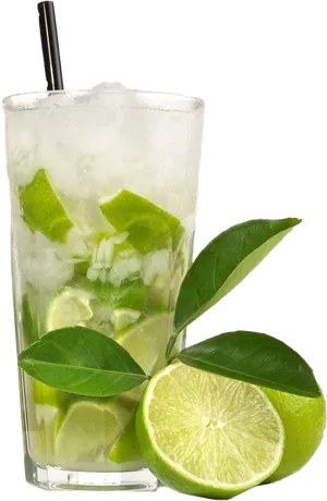 Fresh Mojito Cocktail Transparent Background PNG Image