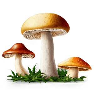 Fresh Mushrooms PNG  emi PNG image with transparent background
