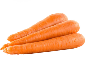 Fresh Organic Carrots Isolated PNG image with transparent background