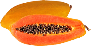 Papaya, Fruit, Tropical Fruit, Food, Fruit Bomb - Orange Papaya Fruits, HD Png Download PNG image with transparent background