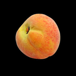Fresh Peach Black Background PNG with transparent background