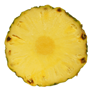 Fresh Pineapple Slice Transparent Background PNG image with transparent background