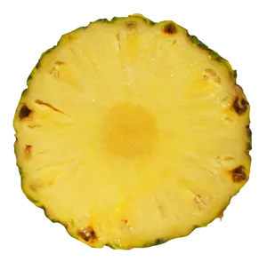 Fresh Pineapple Slice Transparent Background PNG Image