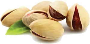 Fresh Pistachios White Background PNG Image