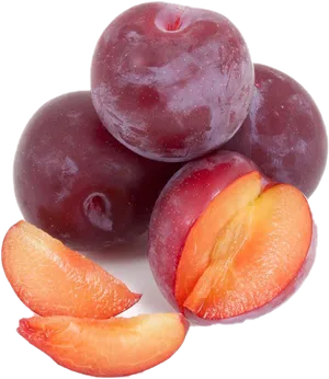 Fresh Plumsand Slices.png PNG Image