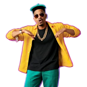 Fresh Prince Vintage Tee Design Png 8 PNG Image