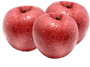 Fresh Red Apples With Water Droplets.png PNG image with transparent background