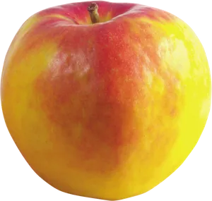 Fresh Red Yellow Apple Isolated.png PNG Image