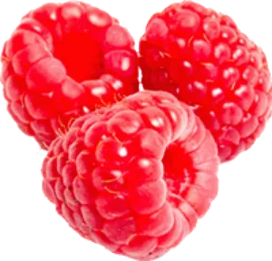 Fresh Ripe Raspberries Cluster.png PNG Image